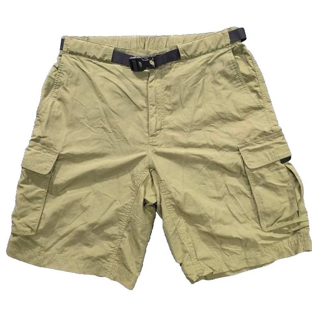 Men's Eastern Mountain Sports Khaki Cargo Y2K Shorts Size 32 A009528